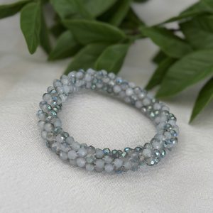 Opal Grey Beaded Bracelet