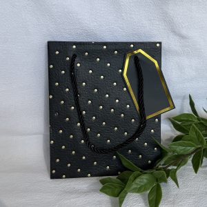 Small Black And Gold Gift Bag