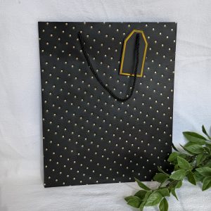 Large Black And Gold Gift Bag