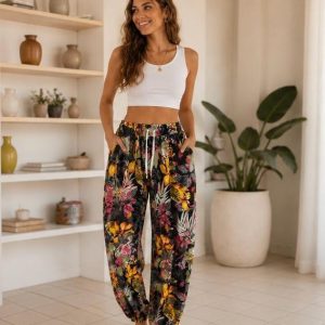 Tropical Harem Pants