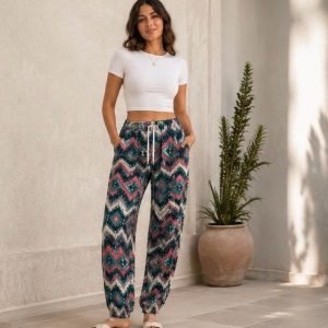 Blue & Pink Harem Pants