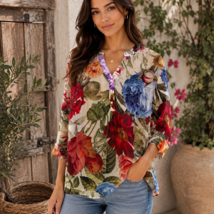 Floral Breathable Blouse