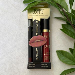 Red Lip Liner And Lipstick