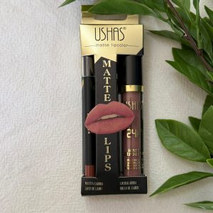 Mauve Lip Liner And Lipstick