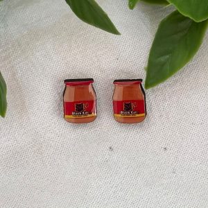 Black Cat Stud Earrings