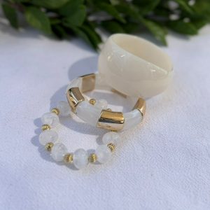 White Bracelet Set