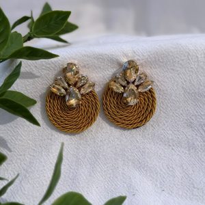 Mustard Knot Earrings