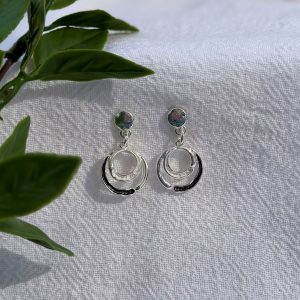 Black And Silver Earrings