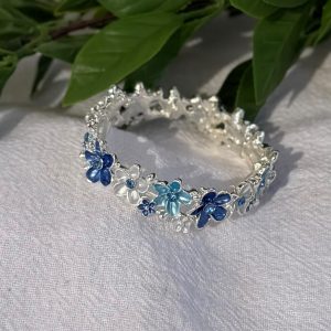 Blue Flower Bracelet