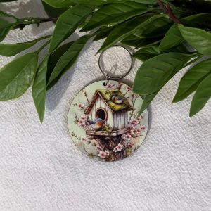 Bird House Key Chain