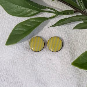 Stripped Stud Earrings