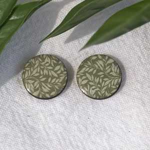 Green Stud Earrings