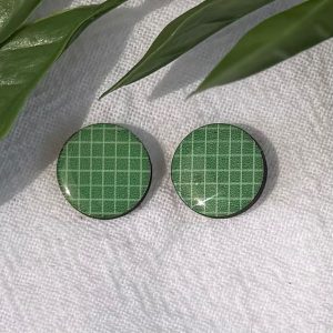 Green Stud Earrings