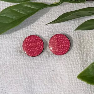 Pink Stud Earrings