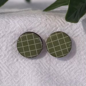 Apple Green Stud Earrings