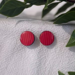 Stripped Stud Earrings
