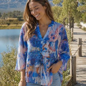 Blue Airy Top