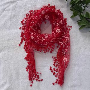 Red Summer Scarf