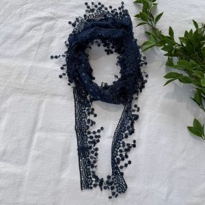 Navy Summer Scarf