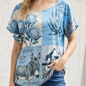Blue South African Top