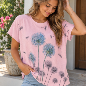 Pink Floral Tshirt