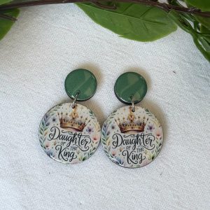 Green Inspirational Earrings
