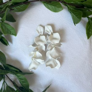 White Jellyfish Earrings