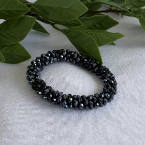 Navy Sparkle Beaded Bracelet