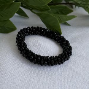 Black Beaded Bracelet