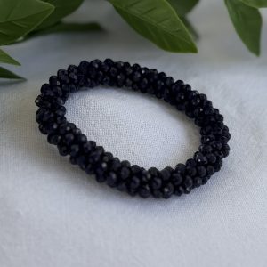 Navy Blue Beaded Bracelet