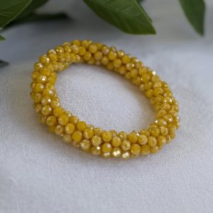 Yellow Beaded Bracelet