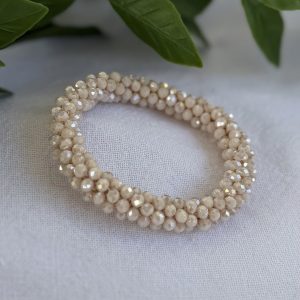 White-Ish Nude Beaded Bracelet