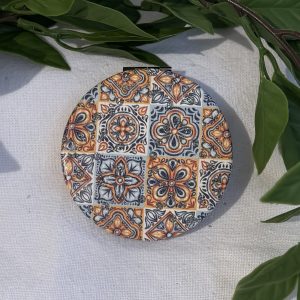 Blue And Orange Travel Mirror