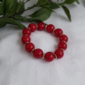 Red Beaded Bracelet