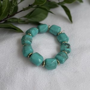 Teal Beaded Bracelet