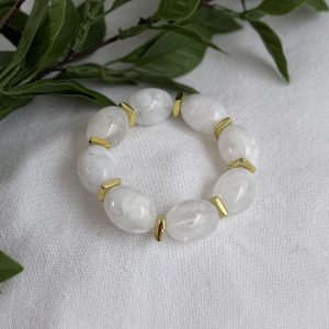 White Beaded Bracelet