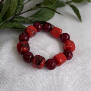 Red Beaded Bracelet