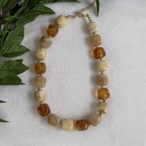 Neutral Beaded Necklace