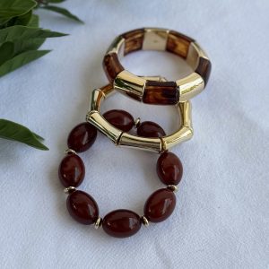 Brown Bracelet Set