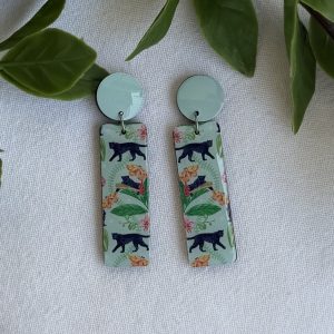 Light Blue Animal Earrings