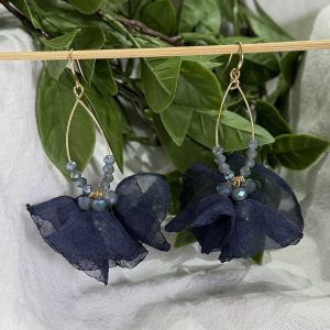 Navy Earrings