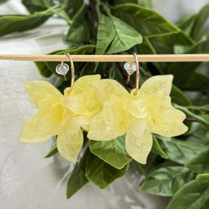 Yellow Flower Earrings