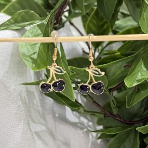 Black Cherry Earrings