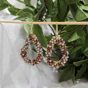 Neutral Beaded Earrings