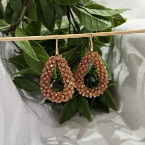 Orange Brown Earrings