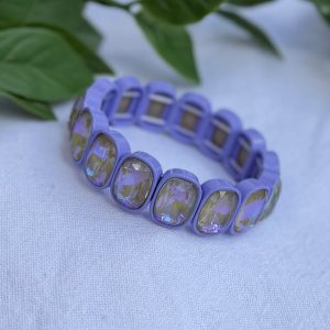 Purple Rhinestone Bracelet