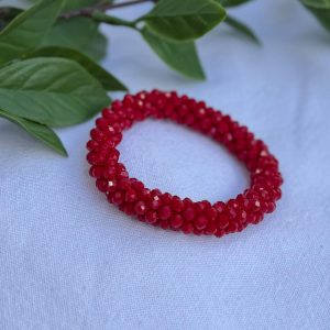 Red Beaded Bracelet