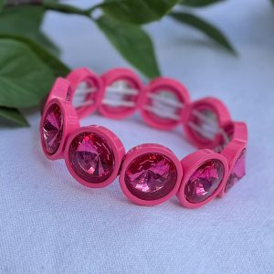 Pink Rhinestone Bracelet