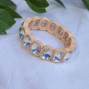 Peach Rhinestone Bracelet