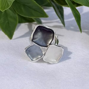 Gray Scale Stretch Ring